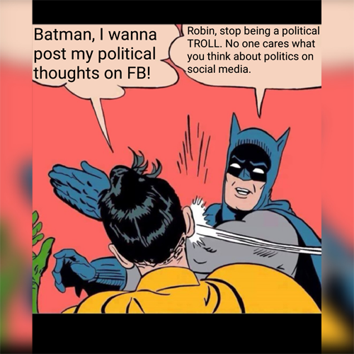 Social Media… Politics… Stop…